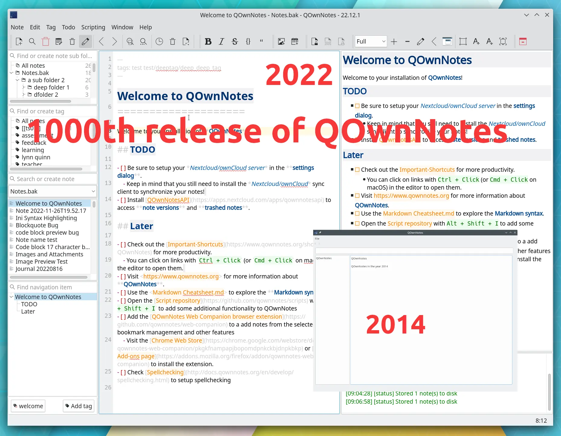1000th-release-QOwnNotes