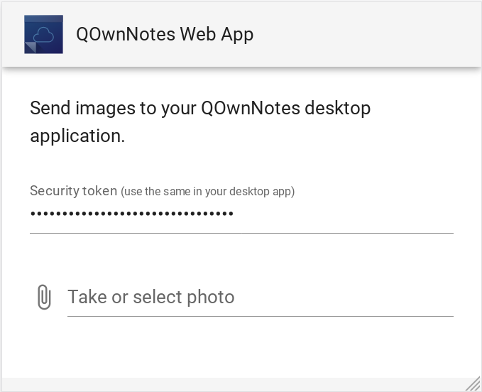 QOwnNotes Web Application browser