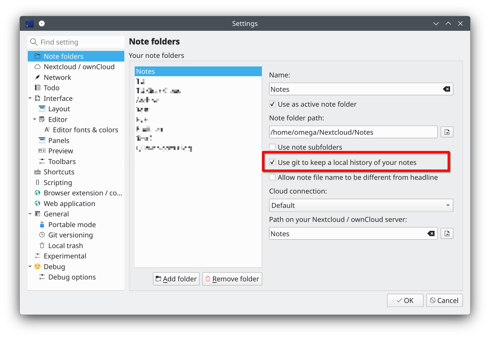 git-note-folder-settings