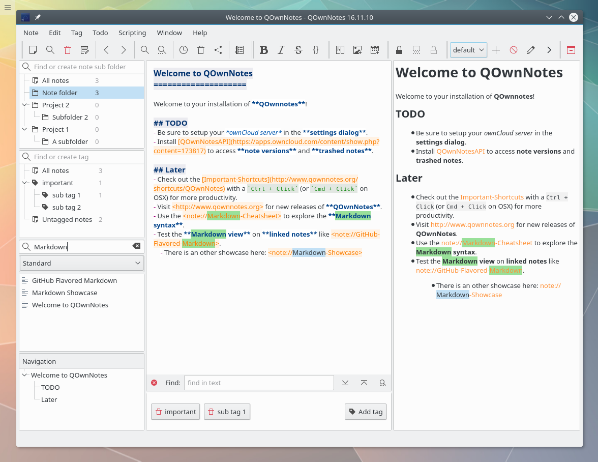 QOwnNotes for Mac OS X 24.4.3 full